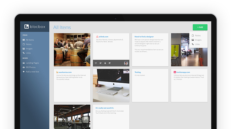 Save, share and collaborate | Blocbox